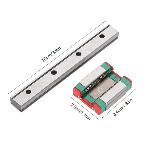 LML12B Linear Slide Block With Retainer And Lubrication System, 12mm Wide Miniature Linear Guide showing dimensions for CNC machinery