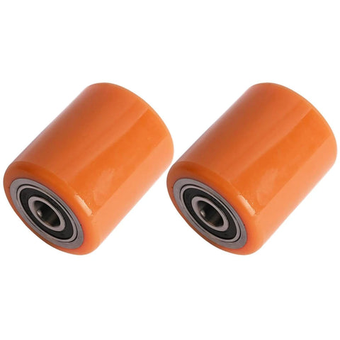 2 PCS Load Wheel Kit compatible with Big Joe E30 and EZ30 pallet jack models, replaces part 1115-133000-40, precision made load wheels.