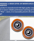 Load Wheel compatible with Toyota 8HBW23 electric pallet jack lift truck, 2 piece replacement wheel set shown on display