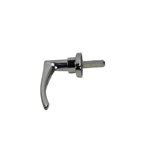 Lockable Handle Replacement 1654011520 for heavy equipment, side view, durable industrial grade part for excavator machinery control.