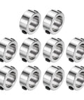 Locking 10mm Shaft Collars With Set Screws For Precision Positioning And Stops, 15mm Outer Diameter, 6mm Thick, 304 Stainless Steel, 10 Pack