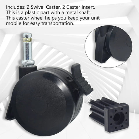4 Pack Locking Caster With Insert Replacement Parts 70360 For Genesis Spirit E310 E320 S330 E210 Summit E400 E600 Gas Grills