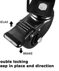Close-up of a 3-inch heavy duty locking caster wheel with brake for storage racks, highlighting double locking mechanism.