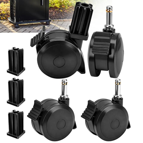 4 Pack Locking Caster With Insert Replacement Parts 70360 For Genesis Spirit E310 E320 S330 E210 Summit E400 E600 Gas Grills 2007 To 2019