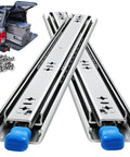 Locking Heavy Duty Drawer Slides For Side Mount Full Extension Ball Bearing, 12 To 60 Inch Lengths with screws and RV use