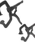 Workhorse Locking Pliers Set With Swivel Jaws 6 Inch And 11 Inch C Clamp Style Grips Heavy Duty showing both pliers
