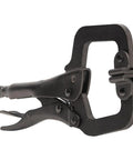 Workhorse Locking Pliers Set With Swivel Jaws 6 Inch And 11 Inch C Clamp Style Grips Heavy Duty Quick Thumb Knob Adjustment And Easy Lever Release For Home Shop Woodworking Two Piece Klein Tools black clamp
