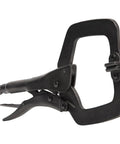 Workhorse Locking Pliers Set With Swivel Jaws 6 Inch And 11 Inch C Clamp Style Grips Heavy Duty Quick Thumb Knob Adjustment And Easy Lever Release