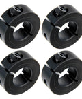 Locking Shaft Collar For CNC Machines Heavy Duty With Bore 1.4375 Inch Outer Diameter 2.25 Inch And 0.5625 Inch Thick H7, black oxide