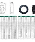 Locking Shaft Collar For CNC Machines Heavy Duty With Bore 1.4375 Inch Outer Diameter 2.25 Inch And 0.5625 Inch Thick H7 Tolerance