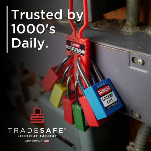 Lockout Tagout Locks Set 10 Locks Keyed Different 1 Key Per Lock OSHA Compliant Safety Padlocks For Electrical Lockout