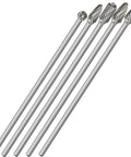 Long Carbide Burr Set For Die Grinder Five Pieces With Quarter Inch Shank And 6.22 Inch Total Length displayed in row