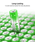 AA And AAA Alkaline Battery Pack 24 Count 2800mAh Non Rechargeable showing a green AA battery amidst others