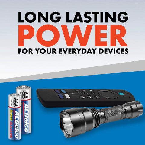 AA And AAA Battery Pack 40 Count For Home And Office 20 Each 1.5V Alkaline with flashlight and remote control