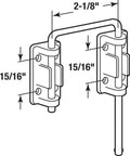 Diagram of Loop Lock For Patio Sliding Doors With Two And One Eighth Inch Reach Secondary Security Lock Chrome Plated