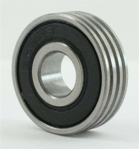 Lot 100 608-2RS Bearing With Groove Sealed 8x22x7 - VXB Ball Bearings