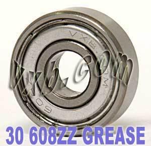 Lot of 30 Bearing 608ZZ 8x22x7 Shielded Greased Miniature – VXB