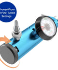Low Flow Ozone Therapy Oxygen Regulator for Ozone Generators Easy to Use CGA 870 T Handle Connection with settings dial.