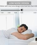 Person sleeping peacefully showcasing the low noise design of the 12V Linear Actuator 160LBS 750N with noise level less than 42dB