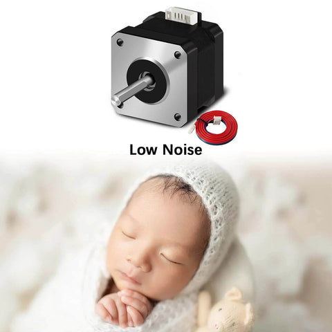42 x 34mm Stepper Motor 34mm high 1.8° Torque 15Ncm (22.3oz.in) Low Noise 2-Phrase Universal Electric DC 1.3A Motor with baby image
