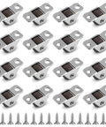 Sixteen Half Inch Mini Low Profile Casters With One Way Micro Wheels Self Adhesive Rubber Rollers For Furniture Rolling Cabinets Drawers Trundle Beds And DIY Projects Ready To Install No Tools Required Ideal For Small Furniture.