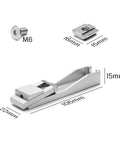 Low Profile CNC Router Vise Clamp for Large Woodworking and Metalworking Projects Genmitsu Compatible, aluminum clamp with M6 screw