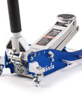 Low Profile 2 Ton Floor Jack With Dual Pump System For Quick Lift, Hydraulic Aluminum And Steel Car Jack, durable blue