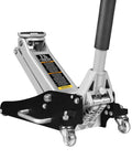 Low Profile Hydraulic Floor Jack With Dual Piston Quick Lift Pump In Aluminum And Steel Construction For Race Ready Performance, 1.5 Ton Capacity (3000 Lb), Black Finish, Ideal For Cars And Light Trucks, Torin TAM815016L