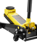 3 Ton Low Profile Floor Jack With Quick Lift Pump for All Terrain Vehicles and Cars, heavy duty steel, side view