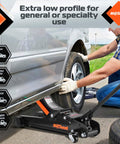 2.5 Ton Floor Jack For Cars With Low Profile Design AV Heavy Duty Steel Hydraulic Floor Jack lifting car wheel