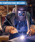 Welder using 30 Pcs ER308L Stainless Steel TIG Welding Rods Set 1 16 Inch Filler Wire Low Splatter And Corrosion Resistant