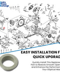 Lower Handle Bar Plastic Bushing And Spacer Replacement Part P060451 diagram with plastic sleeve bearing included
