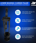 Lower Bearing Carrier Puller With Adjustable Arms For Outboard And Stern Drive Gearcases 115HP And Up, front view.