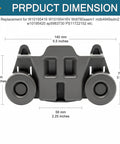 Set Of 4 Upgraded Lower Rack Dishwasher Wheels Replacement For W10195416, Compatible With Kitchenaid Whirlpool Maytag Kenmore