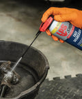 Fast Acting Degreaser for Machinery and Equipment Removes Grease Oil and Grime in a Snap Industrial Strength Cleaner spray can in use