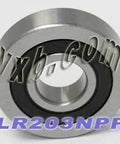 LR203NPP Track Roller Bearing 17x47x12mm - Cam Follower front view