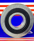 Front view of LR203NPP Track Roller Bearing 17x47x12mm - Cam Follower, showing sealed design with metallic finish.