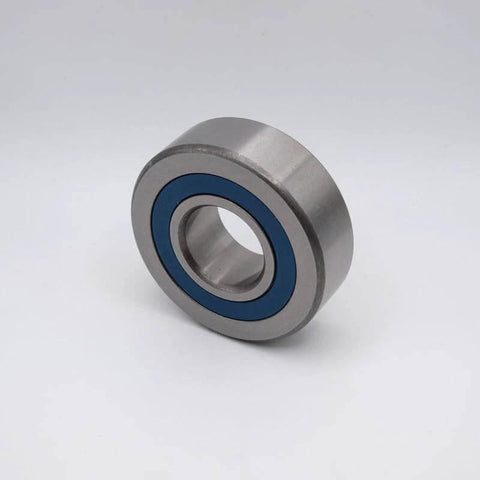 ✝️ LR5201NPPU Track Roller Ball Bearing 12x35x15.9 LR5201-2RS shown in side view, featuring durable rubber seal and metal build.