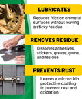 Lubricates metal, removes residue, prevents rust with Multipurpose Lubricant And Corrosion Inhibitor Spray Model 03005 Marine Grade