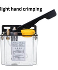 Lubrication Pump For CNC Machines With Solenoid Oil Pump 0.5L, 1L Or 2L Capacity, Right hand crimping, transparent body view