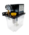 Lubrication Pump For CNC Machines With Solenoid Oil Pump 1L Capacity, digital display, rugged corrosion-resistant body, clear oil tank