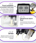 Automatic Lubricating Oil Pump 110V 1L With Electromagnetic Lubrication System, Digital Control, pressure gauge, low oil alarm, oil filter