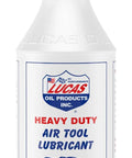 Lucas Oil 10200, 1 Quart Air Tool Lubricant For Pneumatic Tools That Extends Tool Life, Protects Under Extreme Temperatures, Disperses Water