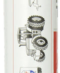 Side view of Lucas Oil 10005 Red 'N' Tacky Grease - 14 Ounce tube, showing installation instructions and product benefits.