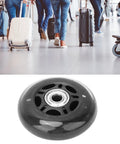 3 Inch Luggage Caster Replacement Wheel With 608ZZ Bearings, Silent PU Wheel For Suitcases, Durable And Pressure Resistant Castor