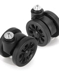 2 Pack Luggage Replacement Wheels Universal Suitcase Swivel Casters Rubber Wheels Repair Kit 55mm Diameter Durable Wear Resistant Load Bearing For Replacing Damaged Or Worn Out Luggage Wheels And Castors