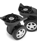 Replacement Luggage Swivel Caster Wheels Pair With 360 Degree Rubber Trolley Wheel Kit For Suitcases Repair And Travel Durable