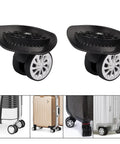 360 Degree Swivel Replacement Wheels For Luggage And Suitcases, Size 3.1 By 3.5 By 2.2 Inch, black plastic wheels with luggage