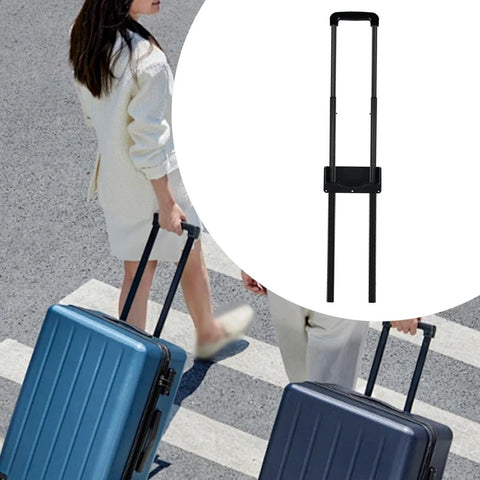 Replacement Luggage Telescopic Handle For Travel Bags Extendable 3 Stage Pull Out Rod easy install feature displayed.