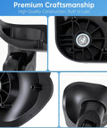 Close-up view of durable material and construction of 2 Pcs Luggage Wheels Replacement compatible with American Tourister.